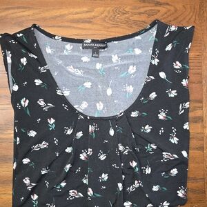Banana Republic Black Floral Women's Top